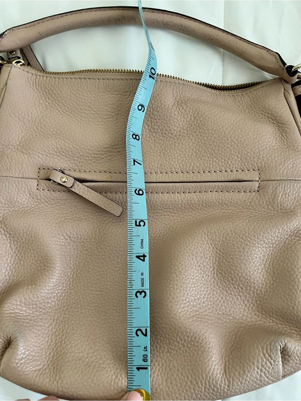 Kate Spade New York Pebbled Leather Shoulder Bag in Pink Taupe